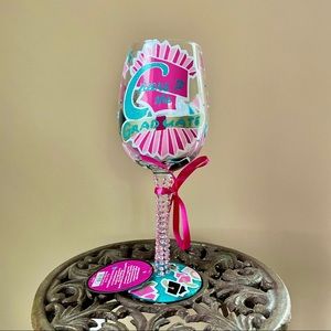 BNIB Lolita “Cheers to the Graduate” Wine Glass